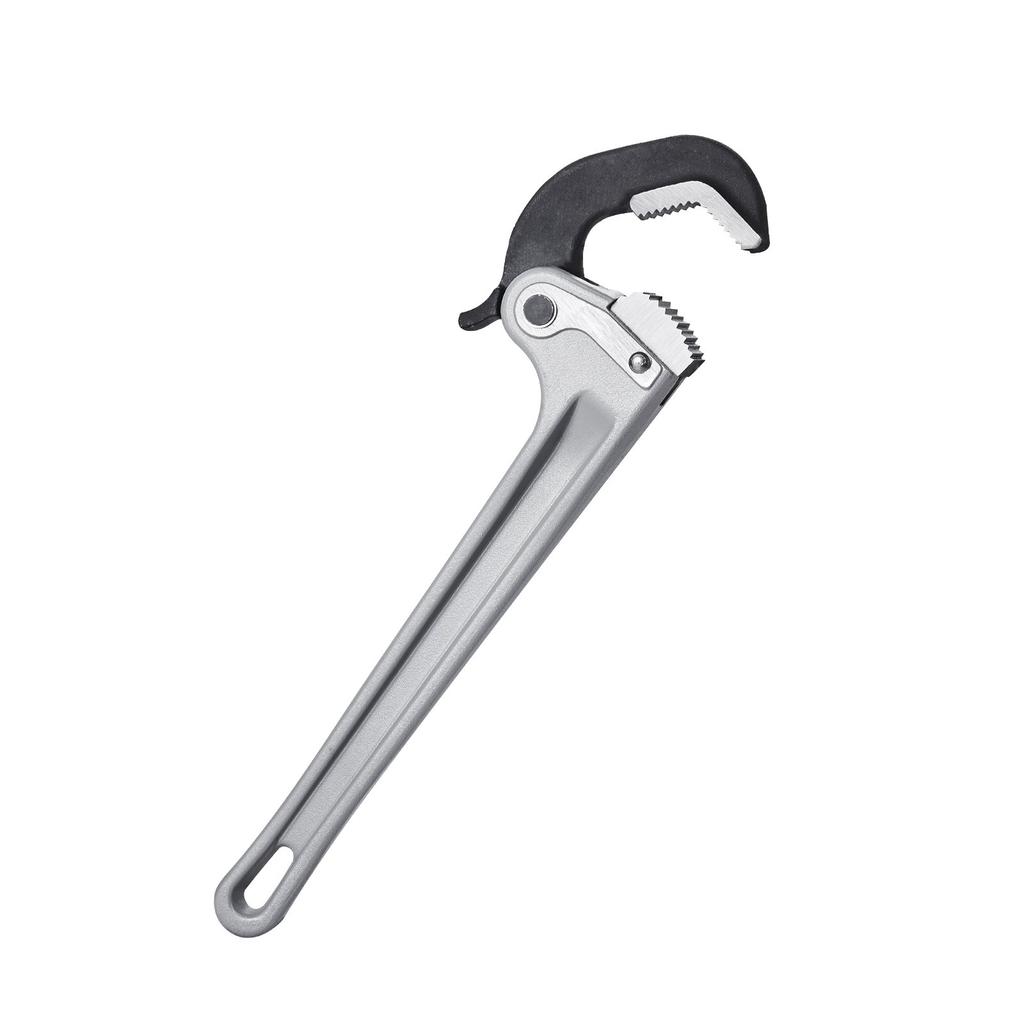 VEVOR Pipe Wrench, 14" Aluminum Straight Pipe Wrench, Automatic Jaw Adjustment, Adjustable Plumbing Wrench, Easy to Carry, Ergonomic Handle