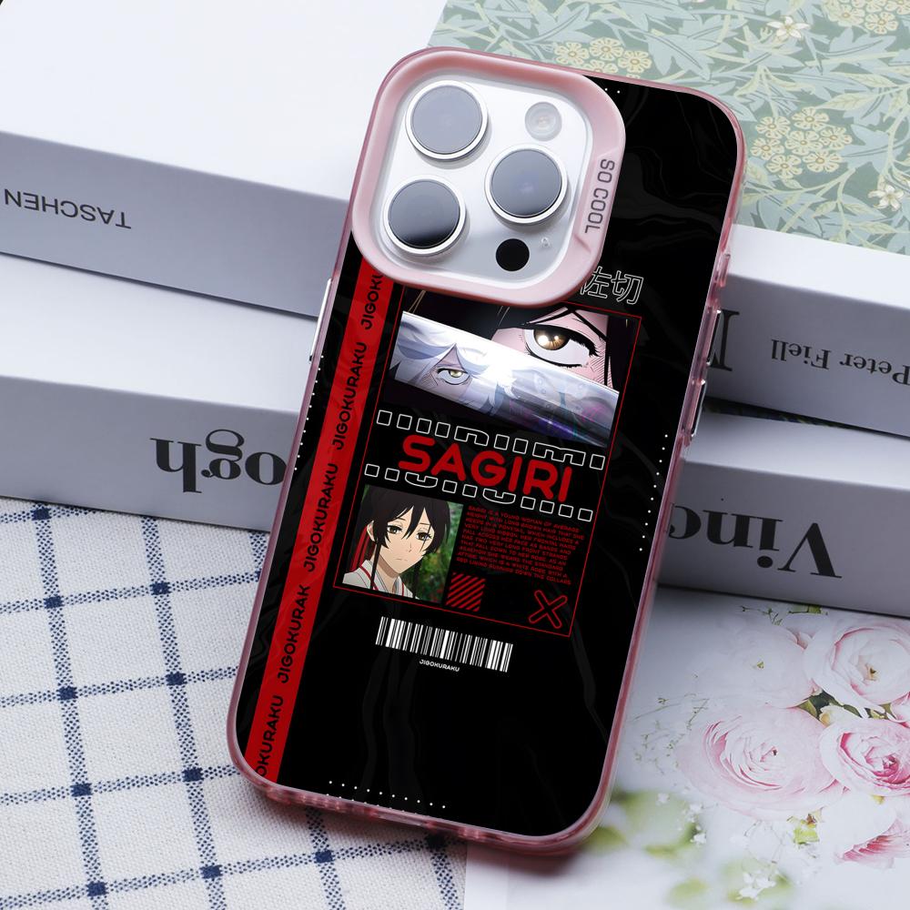 Чехол для телефона «Райский ад Сагири» для iPhone 17 16 15 14 13 12 11 X XR XS Air Pro Max Plus Розовый Разноцветный Серебристый Чехол