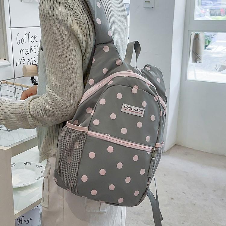Schoolbag Wholesale High Value College Style Backpack Student School Bag Couple Dot Backpack Women's Bag Commuter Travel Backpack Bag