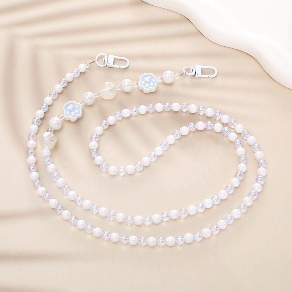 Sling Mobile Phone Lanyard Beaded Pearl Strap Bag Chain Fashion Crossbody Chain