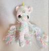 [USED] Hoppeya Wool Artist Teddy Bear Handmade Stuffed Unicorn