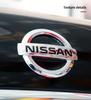 ABS для Nissan X-Trail Qashqai Tiida Teana Livina NP300 Sentra Altima Versa Автомобильный Передний Капот Задний Значок Значок Багажника Наклейка