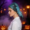 Женский Halloween-ный Принт Повязка на Хвост для Работы Душа Обертка для Волос