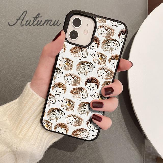 Hedgehog and Balloon Phone Case for iPhone 17 Air 15 16 16e 11 12 13 14 Pro Max Plus coque Fundas Shell