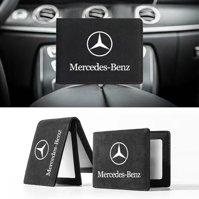 Car Driver License Cover Suede Anti-Fur Car Driving Documents For Mercedes-Benz AMG C500 C200 C300 A B C E GLA CLA GLK GL ML GLE W204 W205 W203 W211