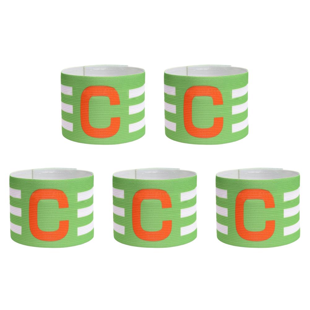 Футбольная капитанская повязка на руку, регулируемая повязка на руку лидера соревнований, дышащая бразильская повязка Capitan Band с прозрачным значком и застежкой-липучкой