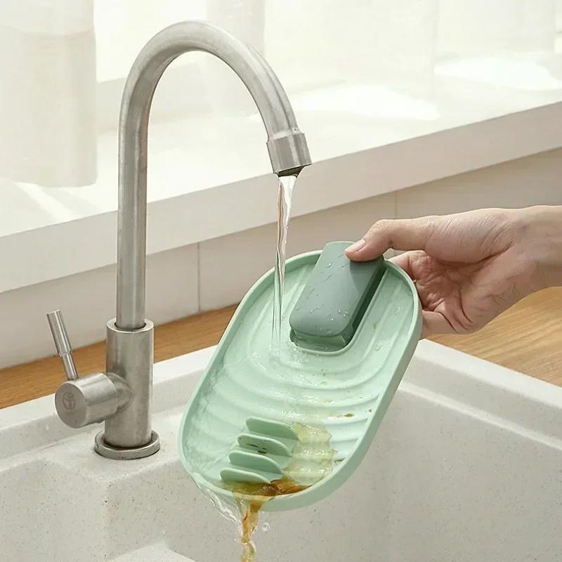 Кухня Портативное Хранение Конфетный Цвет Полка Пластик Сковорода Крышка Кастрюли Подставка Держатель Складная Поддержка Многофункциональная Сушилка