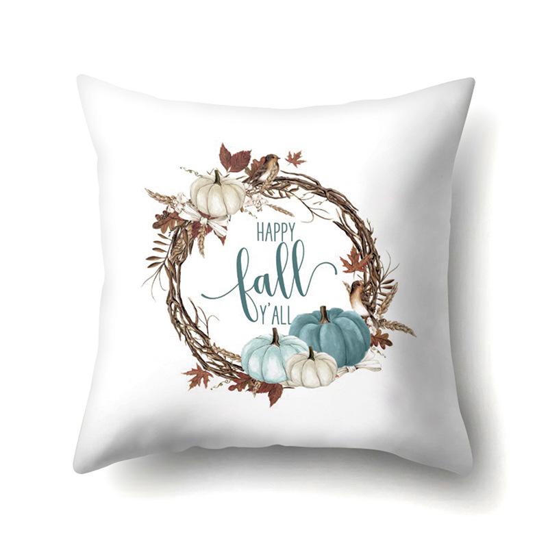 Наволочка на День благодарения Благословение Кленовый лист Тыква Наволочка на диванную подушку Офис Дом Гостиная Наволочка