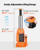 Hydraulic Bottle Jack, 12 Ton (26455.5 lbs) Capacity, 205-400 mm Lifting Range, Heavy Duty Welded Bottle Jack for Car, SUV, Pickup, Auto Repair, House