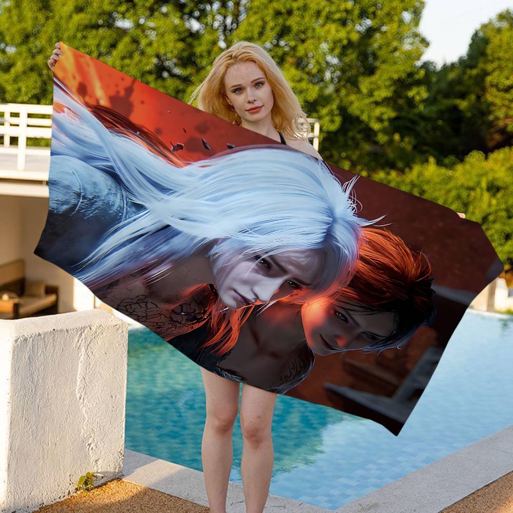 Popular Game Beach Towel Where Winds Meet Bath Towels Absorbent Quick-Drying Soft Yoga Swimming Outdoor Pool Towel Birthday Gift