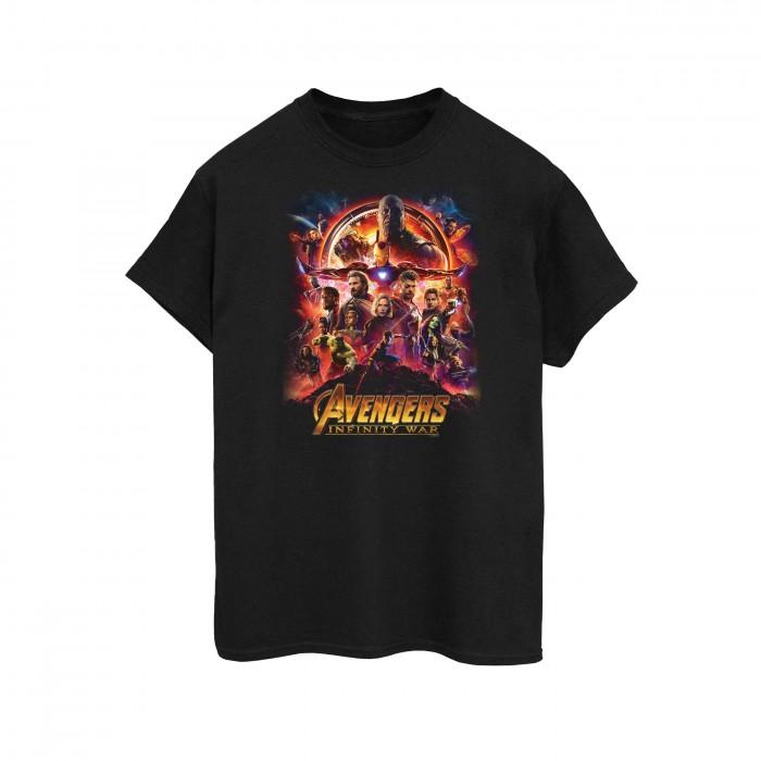 Avengers Infinity War Мужская хлопковая футболка с плакатом