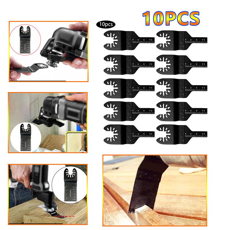 10 шт. многофункциональных осциллирующих пильных полотен, набор универсальных режущих дисков, аксессуары для электроинструментов