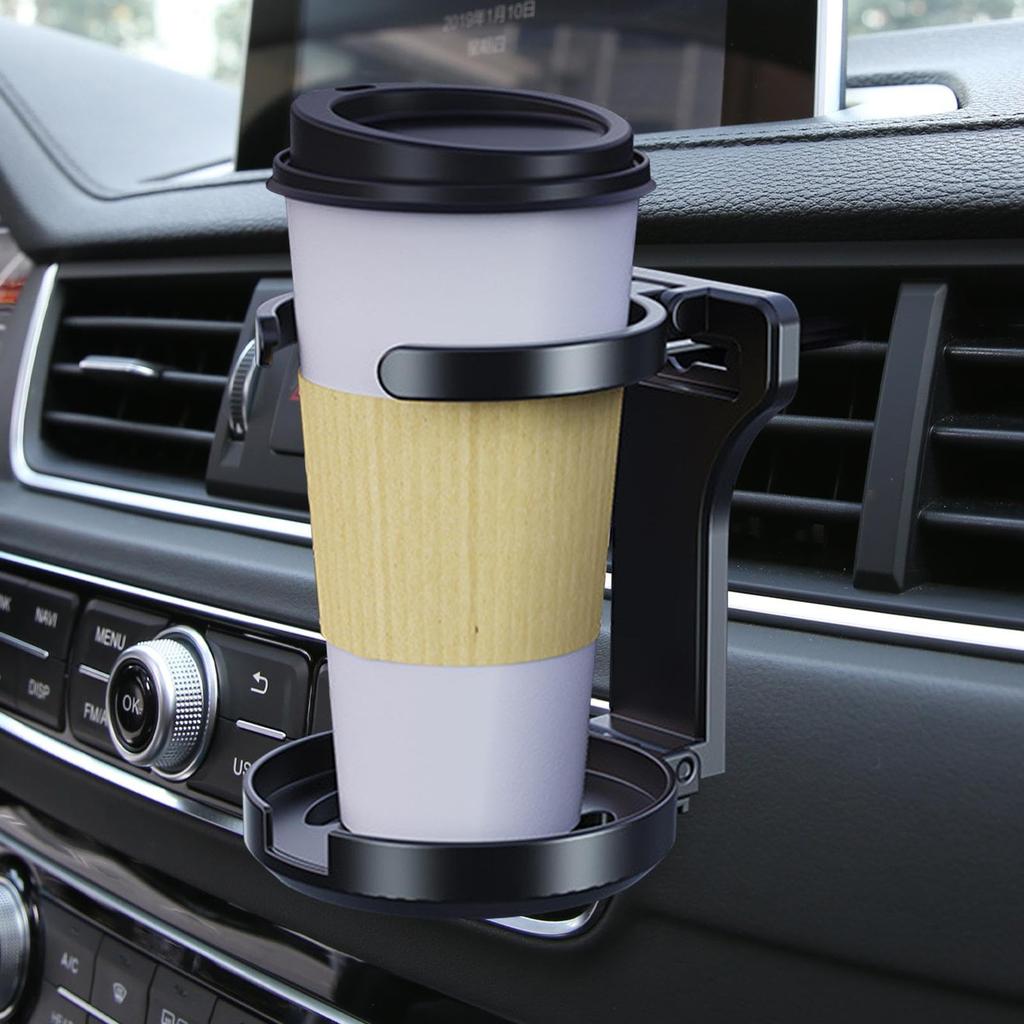 Car Cup Holder - Portable Foldable Air Vent Cup Holder for Drinks Bottles Coffee Car Accessories for Family Travel