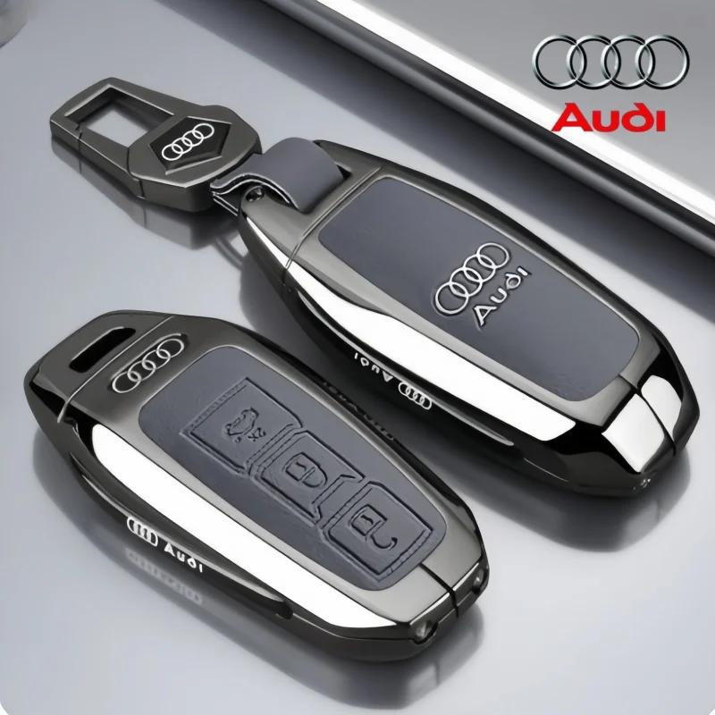 Для Audi 8YДля Audi A3 A5L Q6 A6L A6 A7 Q7 Q3 Q5 Новый 2025 Аксессуары Сплав Цинка Чехол-Крышка Оболочка Держатель Защита Брелока Умного Пульта Автомобиля