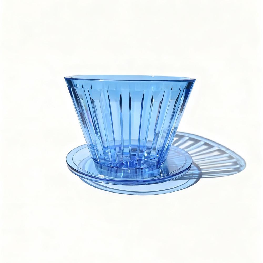 1-2Cups Coffee Maker Reusable Coffee Dripper Heat-resistant Crystal Eye B75 Basket Resin Portable Coffee Funnel Coffee Brewing