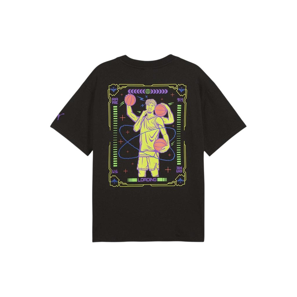 PUMA x MELO SPARK Basketball T-shirt 'Black' Men's 627742-01