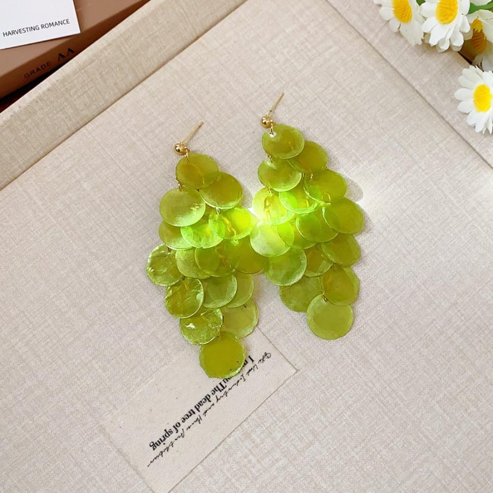 Elegant Shell Earring Bohemian Style Exaggerated Earring Temperament Tassel Drop Earring  Ladies