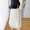 Maternity Two-Piece Chiffon Dress Set - Loose, Summer, Belly-Covering, Mid-Length Skirt