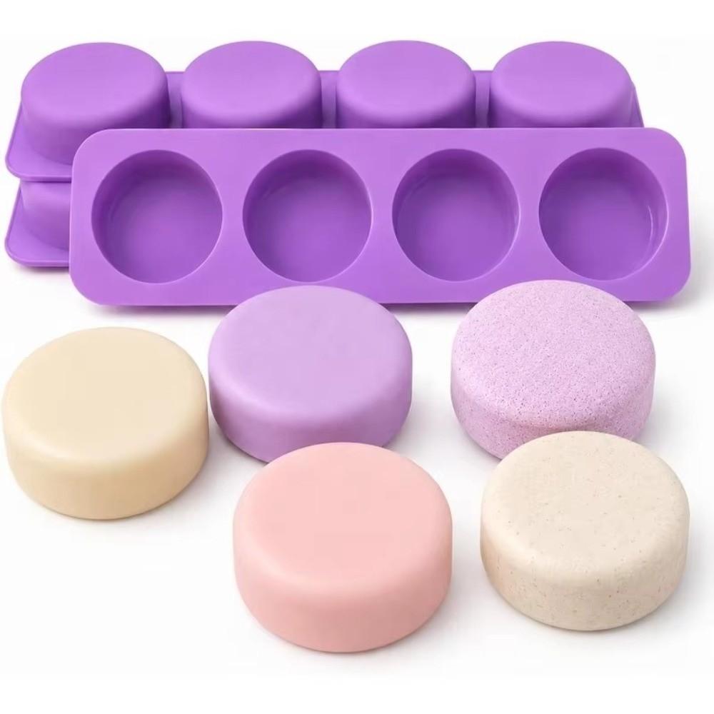 Easy Demolding Silicone Soap Mold 4 Holes Baking Utensils New Homemade Soap Mold Home Baking
