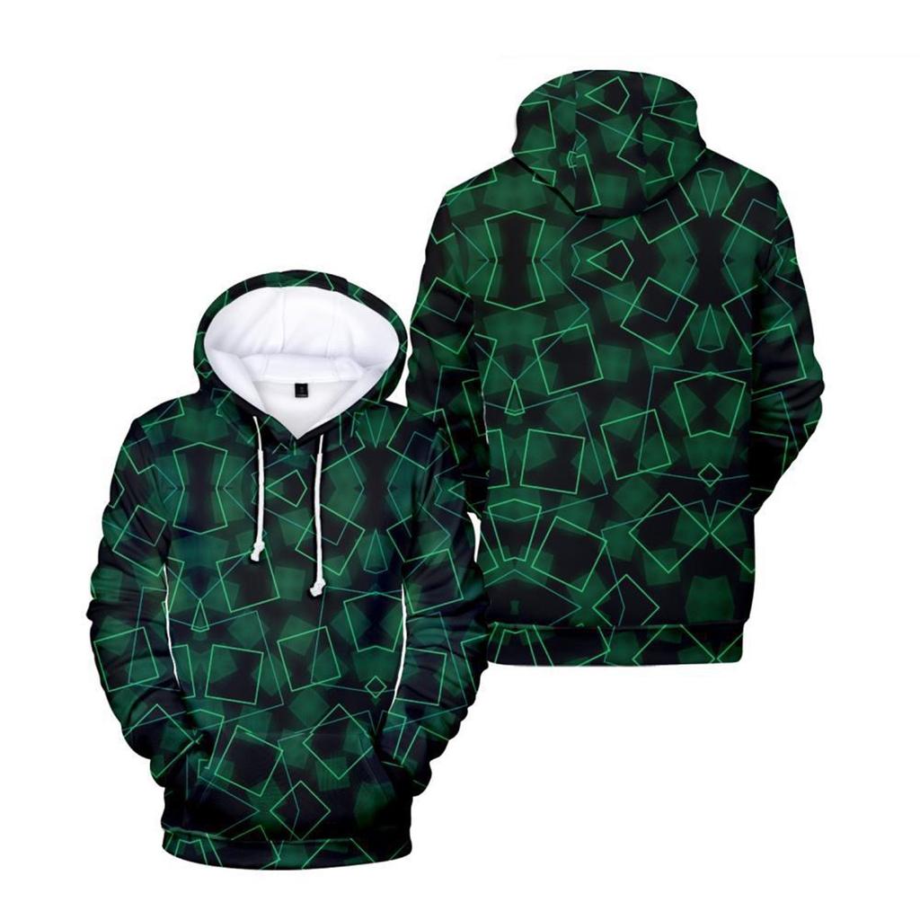 Новый осенний свитер с капюшоном и 3D-цифровой печатью, креативная печать