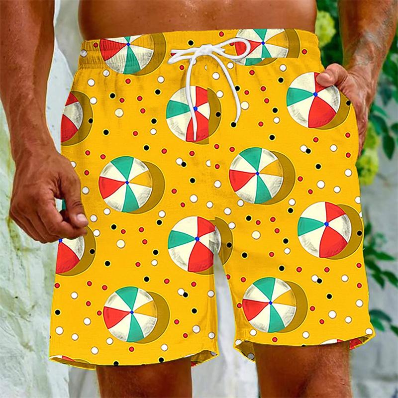 Cartoon Fruits Graphic Swim Trunks For Summer Party Holiday Beach Shorts Kids 3d Printed Plants Quick Dry Swimming Shorts