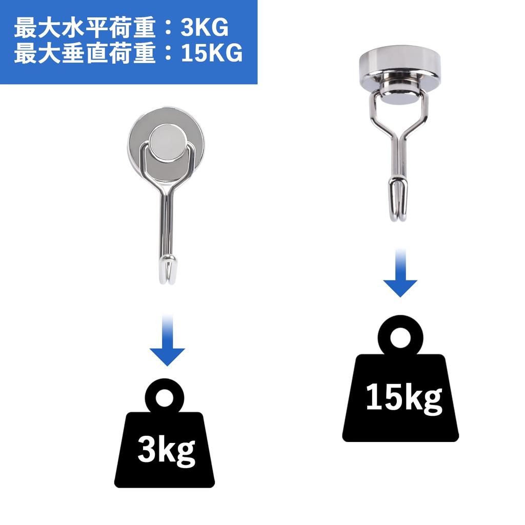 Set of 10 Super Strong Neodymium Magnet Stainless 20mm Suitable for and Bathrooms Hooks, Steel, Rust-Resistant, Wall-Mounted, Diameter, Classrooms,