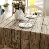 Wooden Grain Tablecloths Rectangular Table Covers For Kitchen Dining Room Picnic Bbq Party
