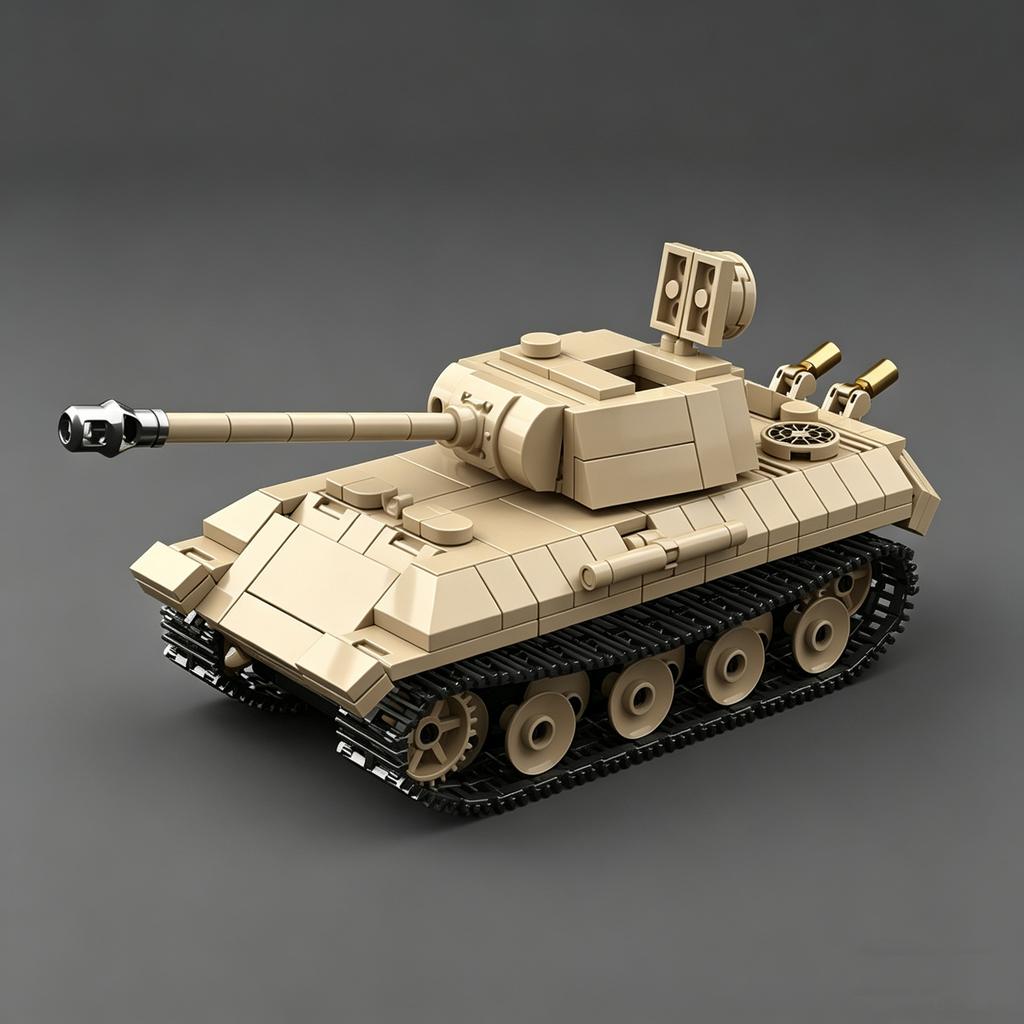 Вторая Мировая Война Немецкий Танк V «Леопард» Тип А Sd.Kfz.171 Масштабная Модель Конструктор Набор Игрушка для Мальчиков и Девочек
