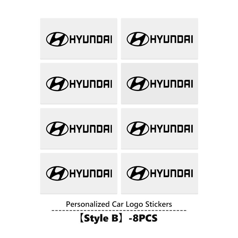 For Hyundai Car Logo Emblem Rear Trunk Stickers Badge Accessories NLINE I30 I20 Venue Tucson Kona IX35 I40 IX20 Tiburon XX1