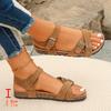 Fashion Women Shoes Sandals Summer Party Walking Shoes Retro Sandals for Women Wedge Sandals Ladies Soft Female Women Sandal Footwear