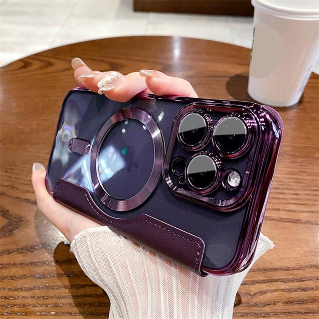 Флип кожаный магнитный чехол для телефона с беспроводной зарядкой для Iphone 14pro Max 13 12 11 Pro Max 14 Plus противоударный чехол для сумки с отсеком для карт