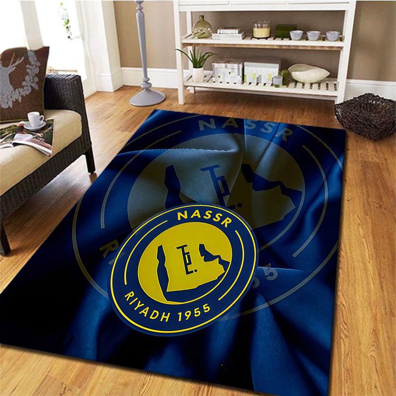 Al-Nassr FC Carpet Rug for Living Room Bedroom Home Sofa Decoration,Kids play Non-slip Floor Mat