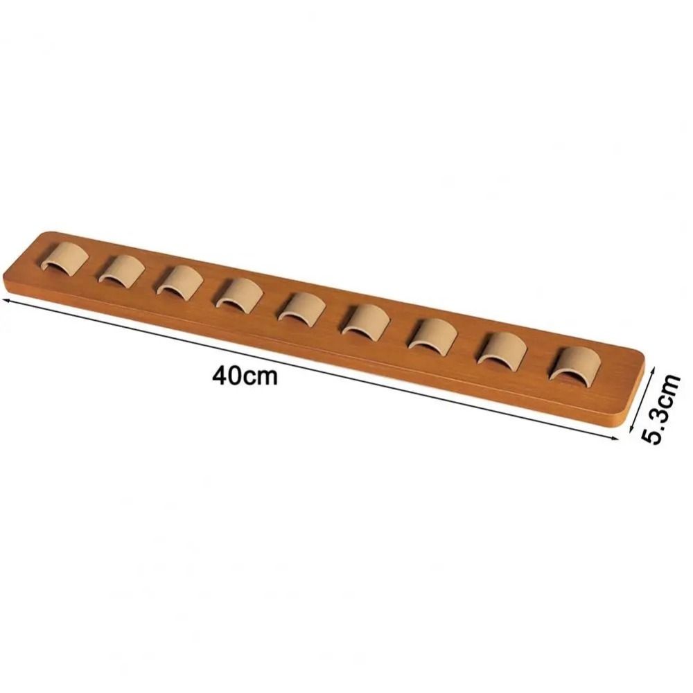 Wood Sunglasses Organizer Self-adhesive Glasses Hanger Eyeglass Storage Shelf Bathroom