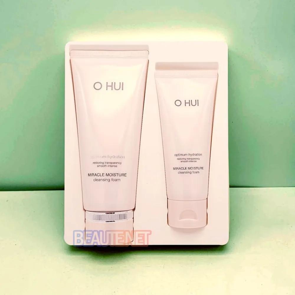 O HUI Miracle Moisture Очищающая пенка Специальный набор 200 мл+100 мл