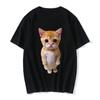 Funny Cat 3D Print Women Casual T-Shirt Women Unisex Summer Harajuku T Shirts Girl Boy Casual Fashion Clothes Unisex