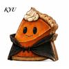 Cute Ghost Pumpkin Decorations Wooden Halloween Ornaments, Retro Desktop for Home Table Tiered Solid Wood Craft Ornament Tray Decor, Rustic