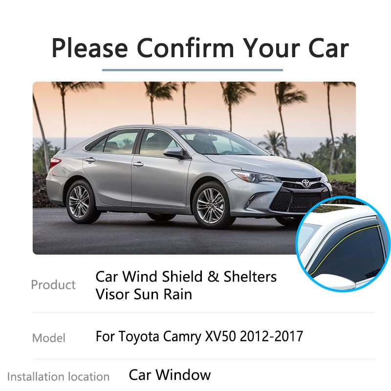 Оконный козырек для Toyota Camry XV50 Daihatsu Altis Aurion 2012 ~ 2017, дефлекторы от солнца и дождя, тент, защитный чехол для автомобиля