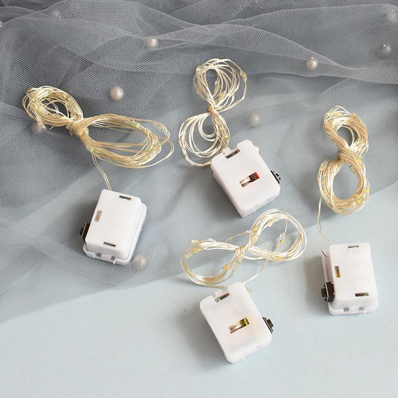 Светодиодная медная проволока гирлянда для цветочного букета, подарочная коробка