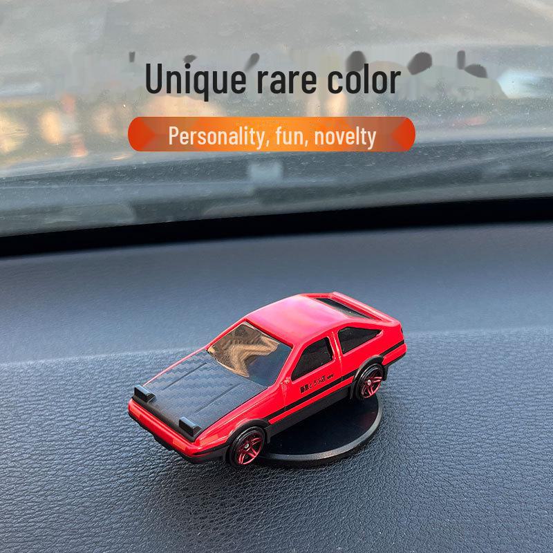 Alloy AE86 Drift Car Mini Rotating Model Ornament Toy