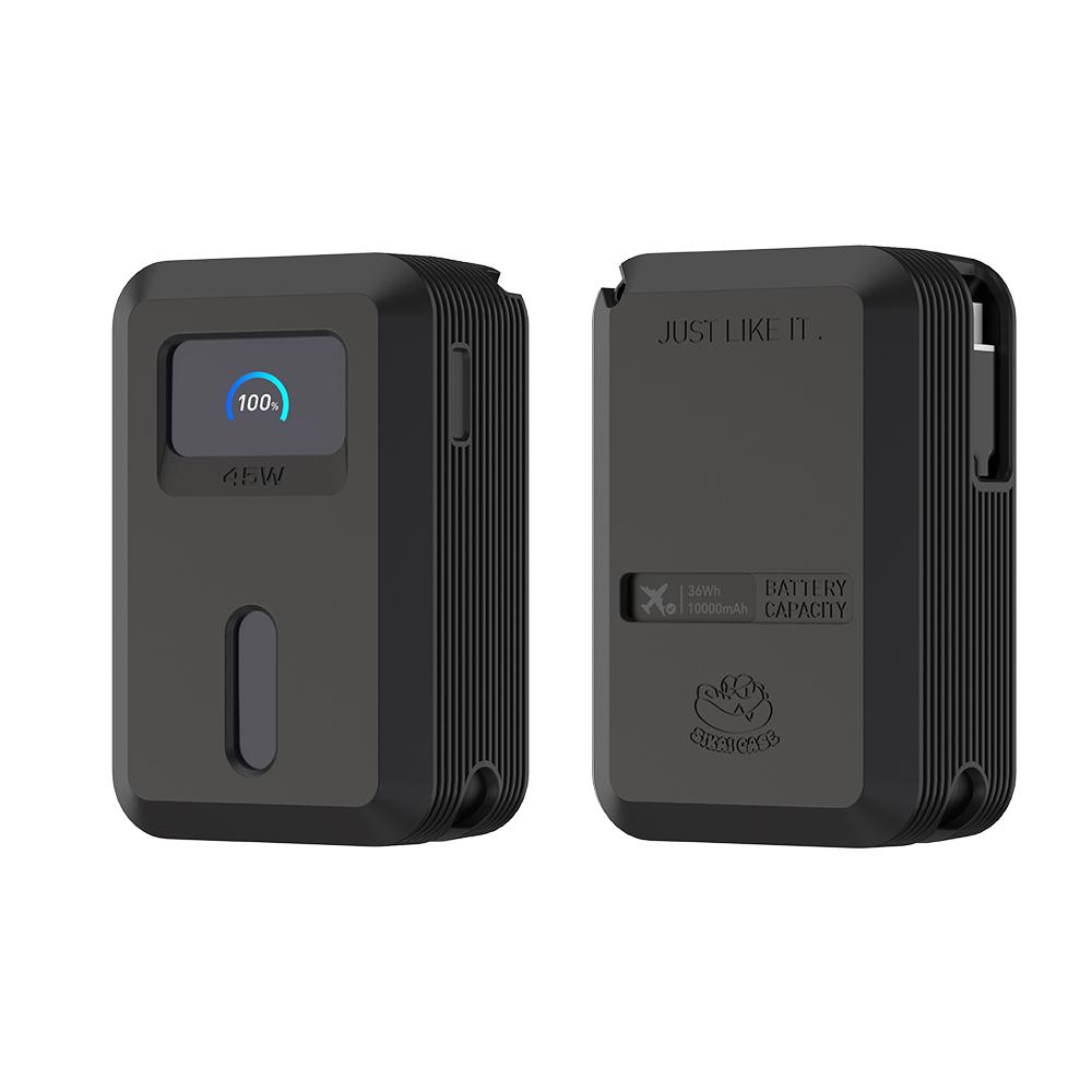 Shockproof Silicone Case for Anker Nano Power Bank (10,000mAh 45W) A1638 Protective Cover with Precise Cutouts for Travel Flight