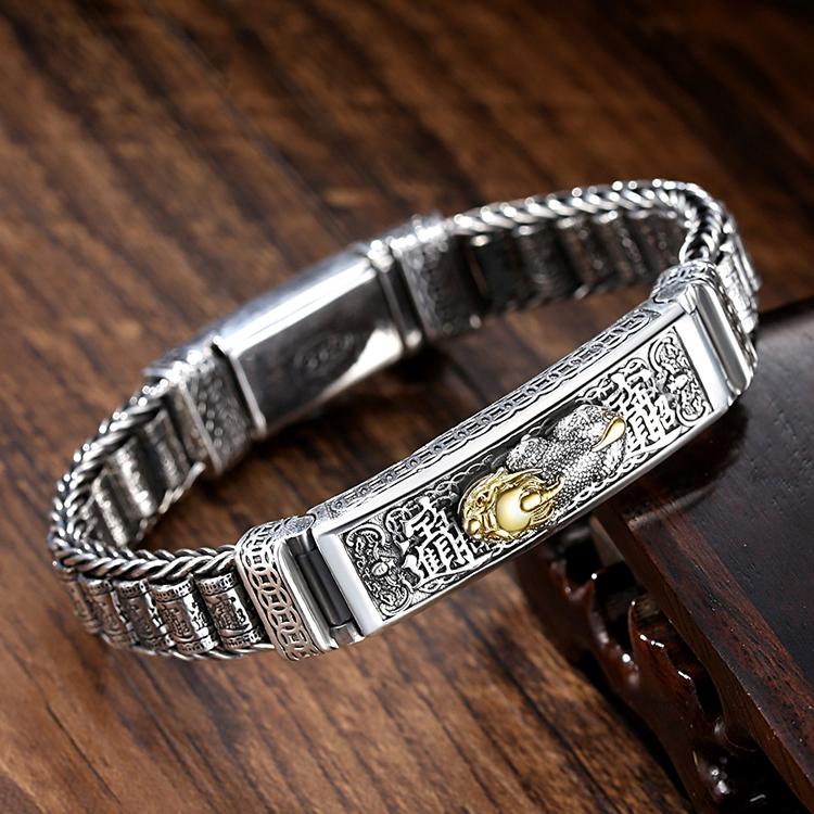 Новые модные продукты Luck Pixiu Troops Passepartout Charm Bracelet Men Cuff Personality Jewelry