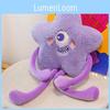 Cute Star Monster Plush Pillow Toy With Soft Pp Cotton Fill For Kids Bedroom Decor