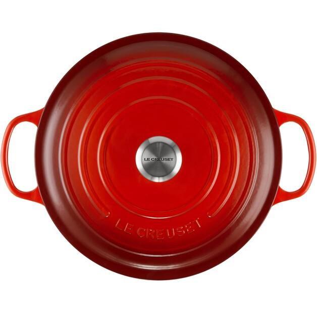 Жаровня Le Creuset Signature круглая 30 см вишнево-красная (21177300602430)
