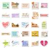 50 Hand-Torn Inspirational Text-On-Video Special-Shaped Stickers Diy Handbook Luggage Notebook Decorative Stickers