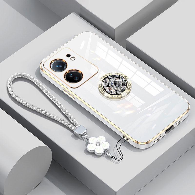 Redmi 13C 4G чехол Роскошный бриллиантовый чехол для Xiaomi Redmi 13C 13 C 12C 10C 9C чехол для телефона с ремешком на шее чехол redmi13C