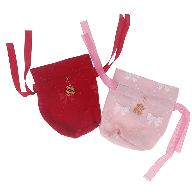 Красный розовый холщовый цветочный мешок на шнурке свадебный мешок для конфет с кулоном лента бант сумка на запястье сумка-ведро праздничный мешок для сахара