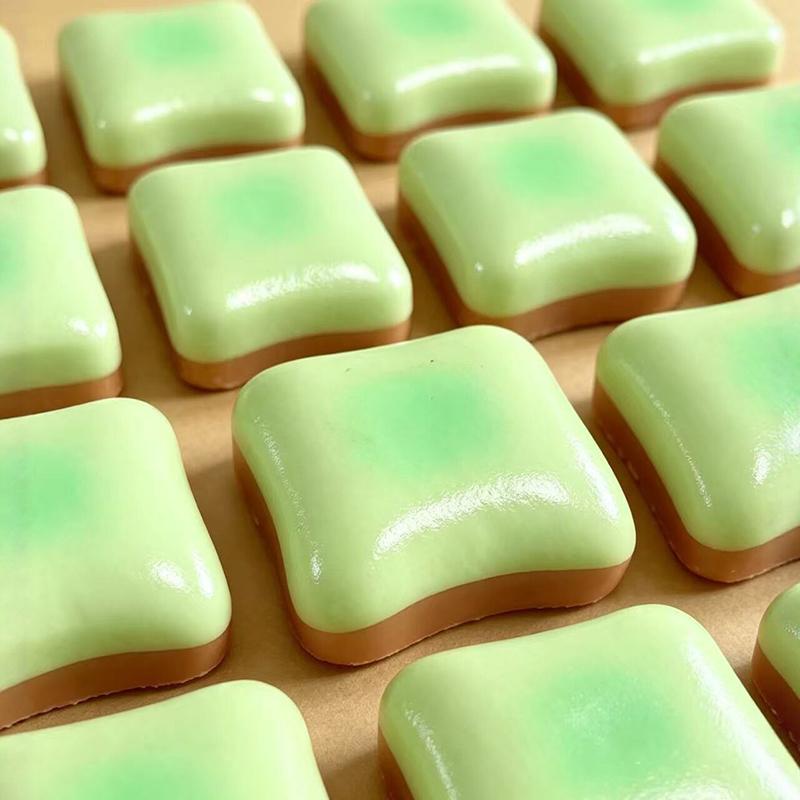Soft Slow Rising Toast Squishy Stress Relief Fidget Toys Sticky Toast Squishy Squeeze Toys Sensory Fidget Toy for Adults