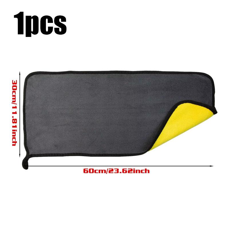 1/2/3/5/6Pcs Car Wash Microfiber Towel 30*30/40/60cm Car Cleaning Drying Cloth Care Cloth Car Wash Thickened Towel