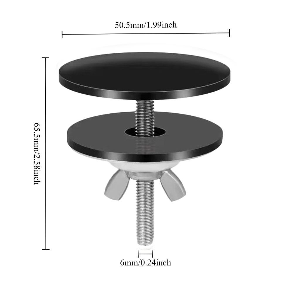 Sturdy Construction Sink Tap Hole Cap Black Color Kitchen Sink Hole Plug Sink Installation