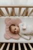 Teddy Bear Muslin Pillow Petrol